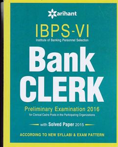 Picture of Arihant's IBPS-VI Bank Clerk Prelimanry Examination 2016