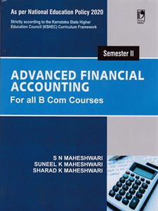Picture of Advanced Financial Accounting As Per NEP Syllabus 2nd Sem B.Com 