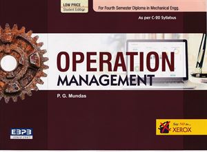 Picture of Operation Management 4th Sem Diploma in Mechanical Engg As Per C-20 Syllabus