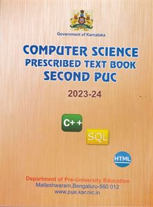 Picture of 2nd PUC Computer Science Text Book