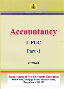 Picture of Accountancy Part-I & II First PUC