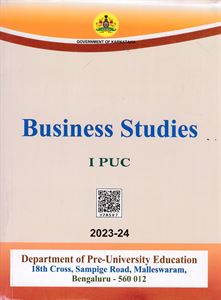 Picture of Business Studies Text book for first PUC