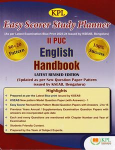 Picture of KPL Easy Scorer Study Planner Solved Papers II Puc English