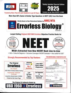 Picture of Errorless Biology For NEET Vol 1&2