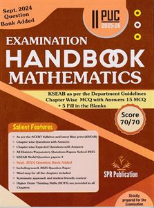 Picture of SPR Handbook II PUC Mathematics 2025-26