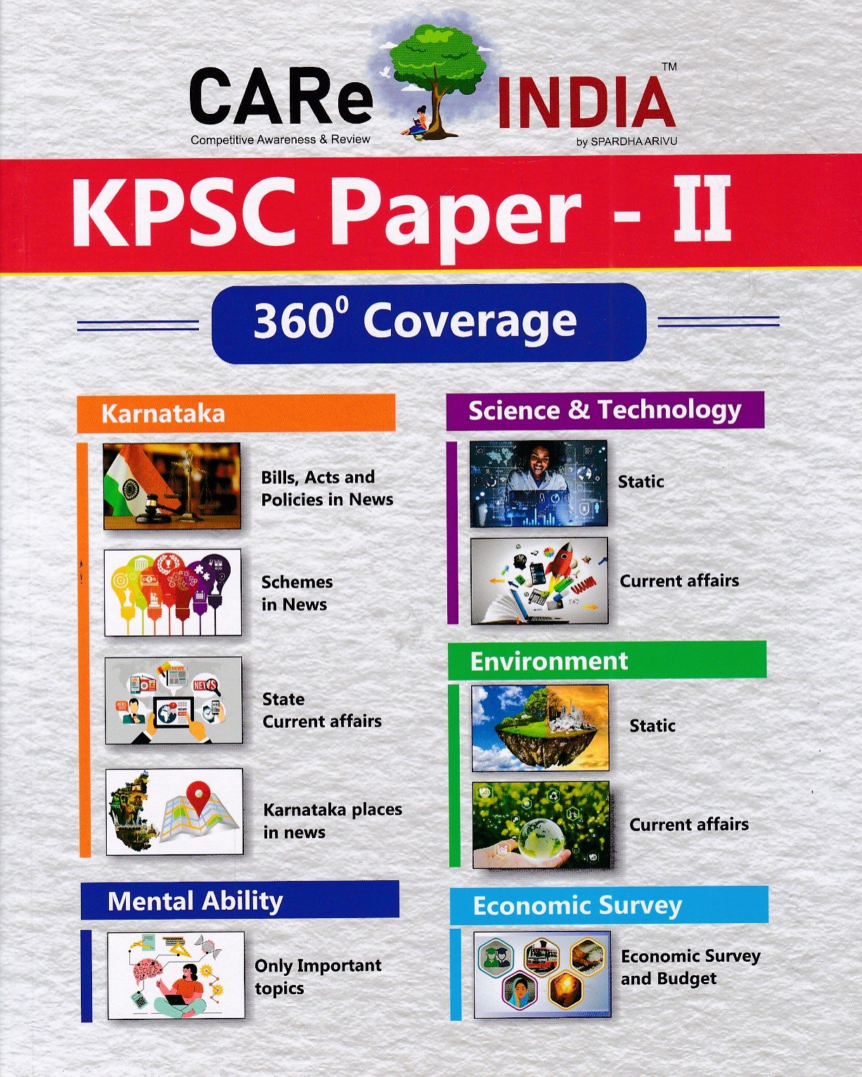 KPSC Paper-2 (Care India) English Care India KPSC Paper-2 (360 Degree Coverage) for Comptitive Exam's - Image 1