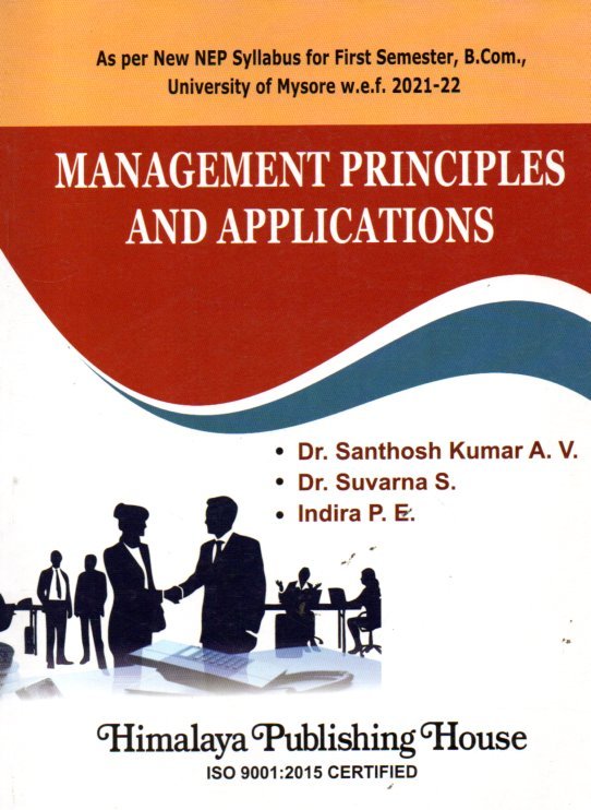 img20251231_15152342 Management Principles and Applications for B.Com 1st Sem As per NEP Syllabus, Mysore University - Image 1