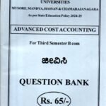 Advanced Cost Accounting for 3rd Sem B.Com QB