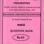 Advanced Corporate Accounting for 4th Sem B.Com QB
